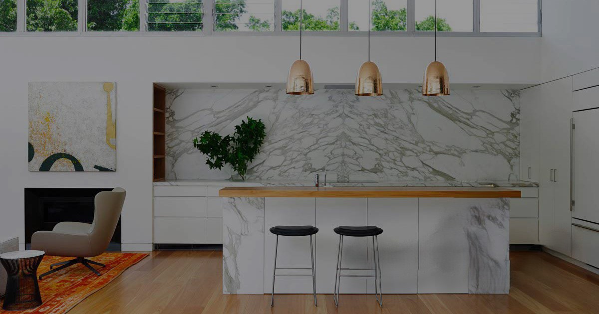 نمایی از سنگ چینی سیلور استریم در دیوارپوش داخلی